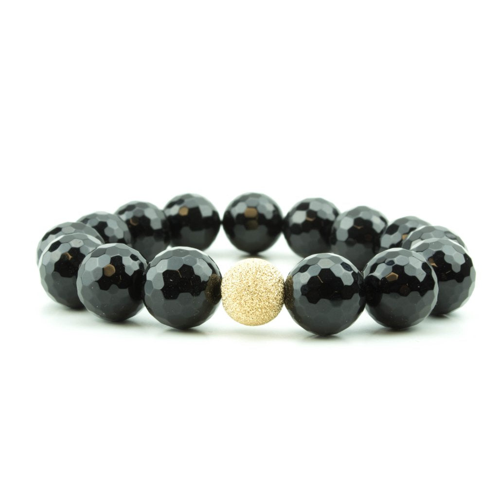 Black Faceted Onyx